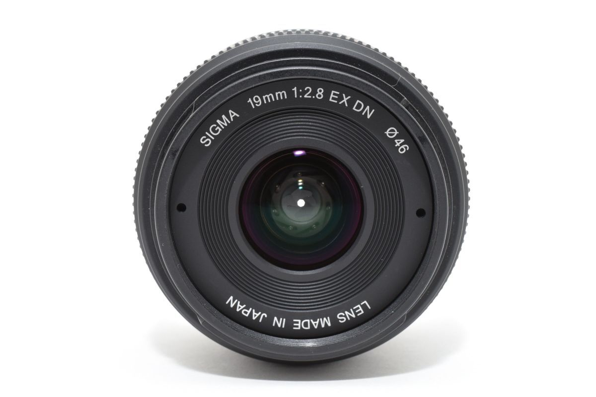 ★訳あり特上品★シグマ SIGMA 19mm 2.8 EX DN ソニー Eマウント用 ブラック★ LL73#5788_画像2