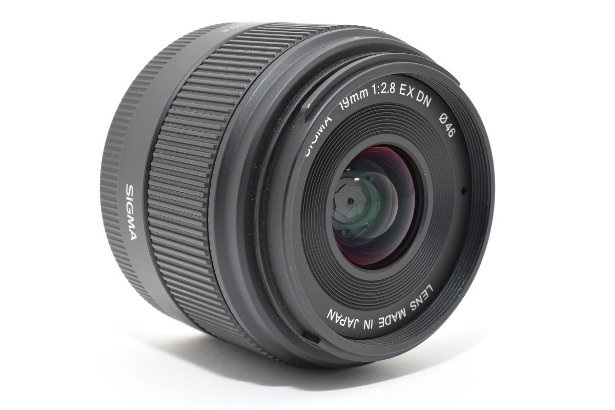 ★訳あり特上品★シグマ SIGMA 19mm 2.8 EX DN ソニー Eマウント用 ブラック★ LL73#5788_画像3