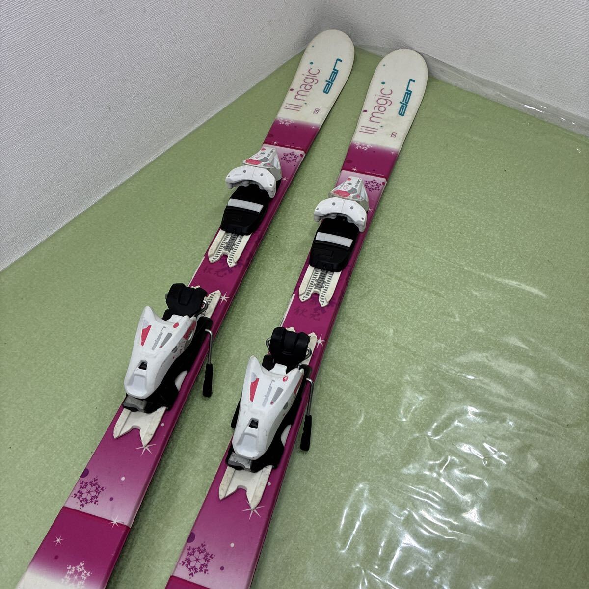 elan lil magic 120 調整ビンディング スキー板_画像2