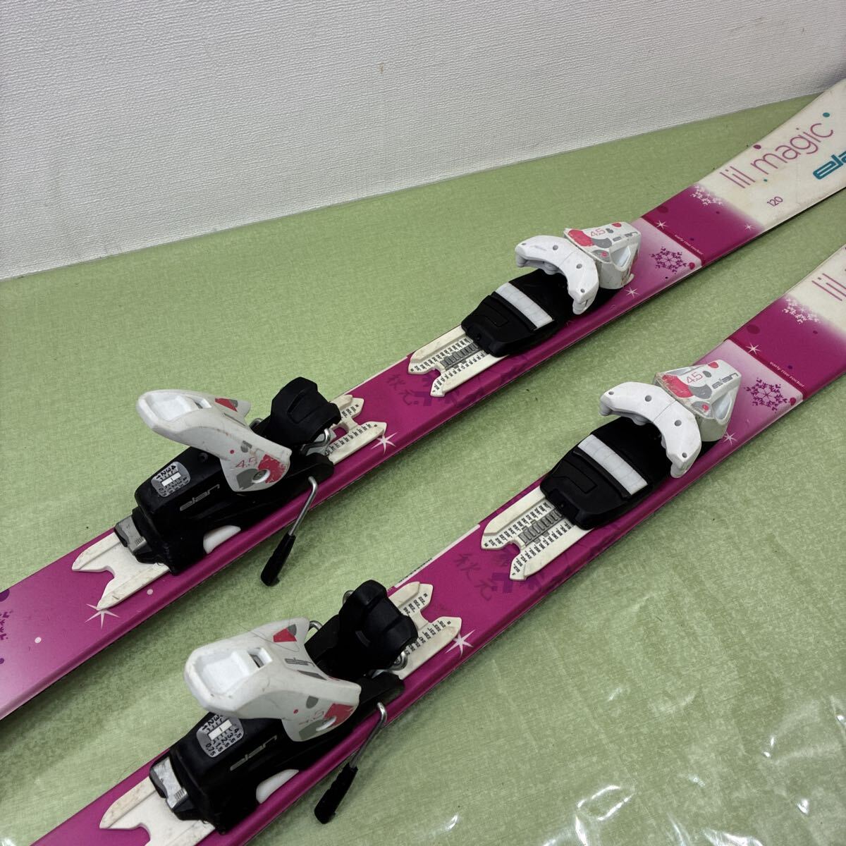 elan lil magic 120 調整ビンディング スキー板_画像3