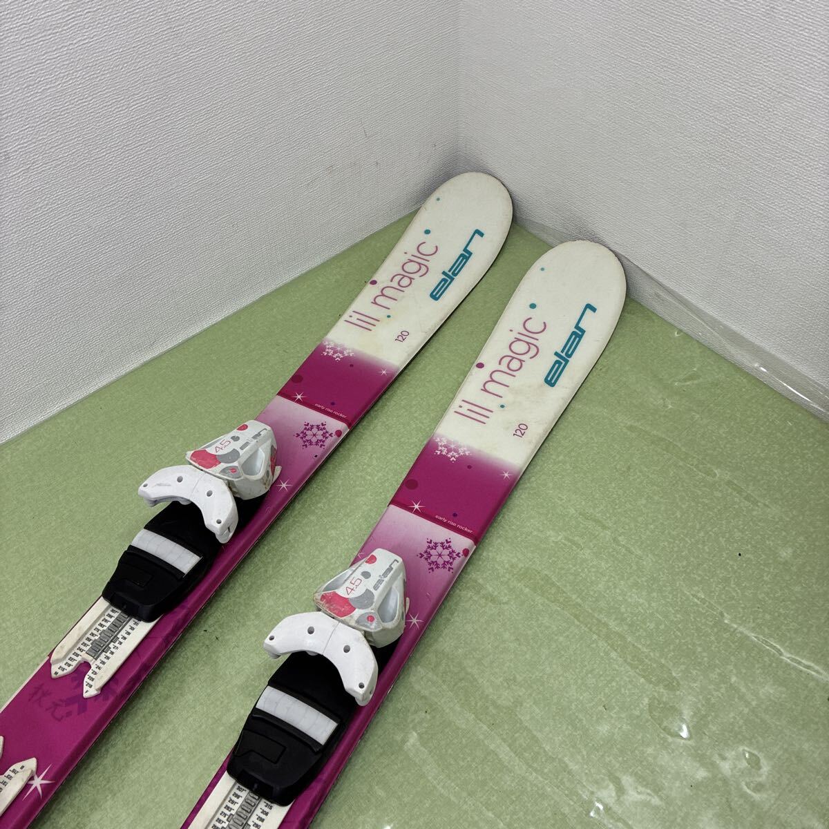 elan lil magic 120 調整ビンディング スキー板_画像4