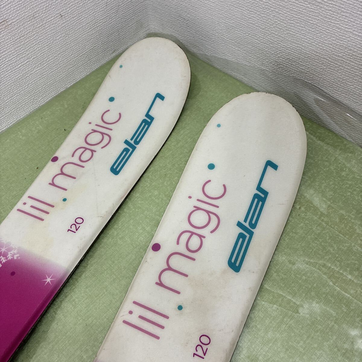 elan lil magic 120 調整ビンディング スキー板_画像5
