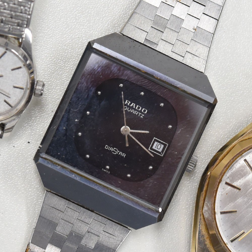 1円 可動品 腕時計 4本 ラドー クォーツ メンズ レディース まとめて 同梱不可_画像5