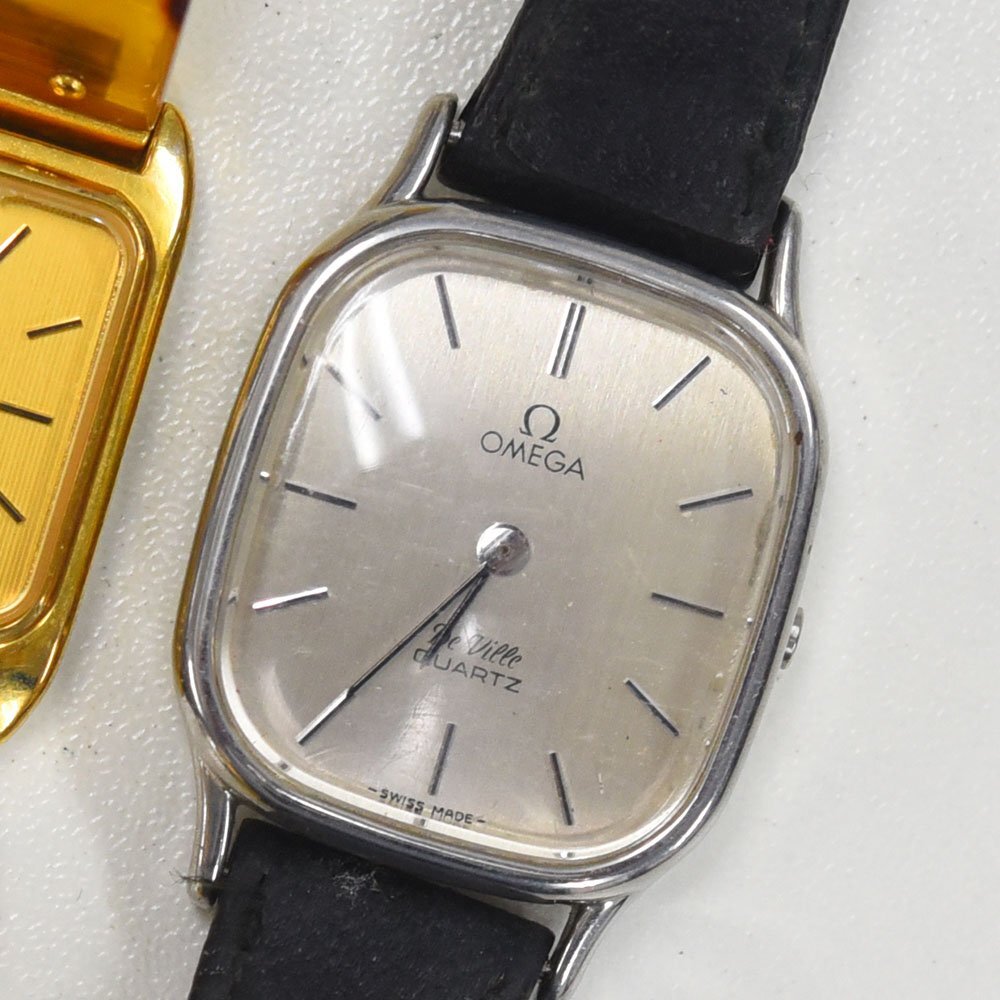 1円 可動品 腕時計 3本 オメガ クォーツ レディース まとめて 同梱不可_画像3