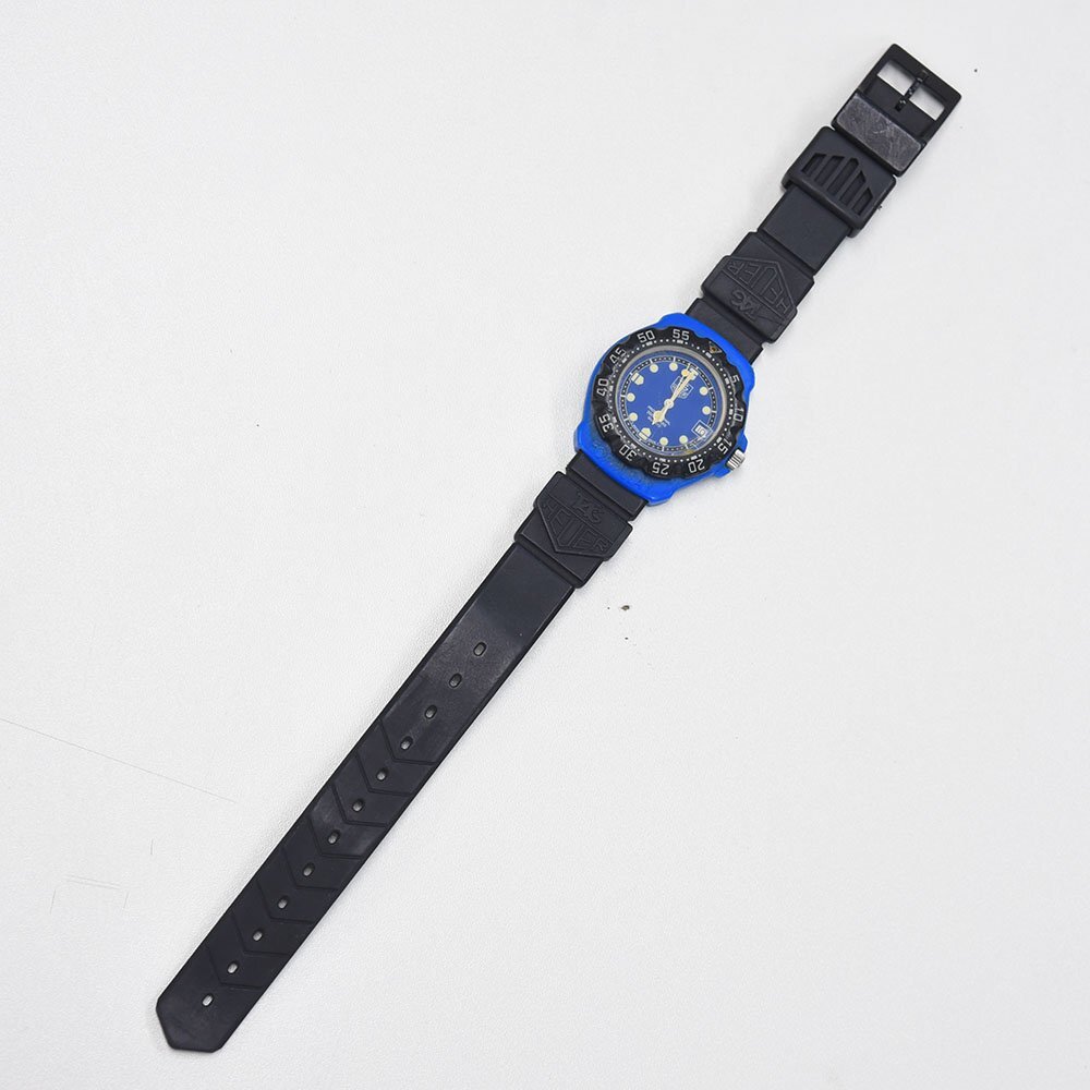 1円 可動品 腕時計 タグホイヤー TAG HEUER フォーミュラ1 381.513/1 クォーツ ボーイズ ブルー系 同梱不可_画像2