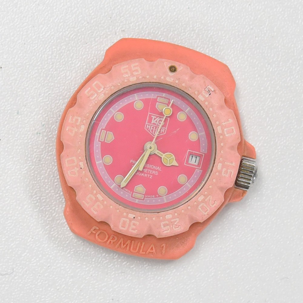 1円 可動品 腕時計 タグホイヤー TAG HEUER フォーミュラ1 364.508 クォーツ レディース ピンク 同梱不可_画像1