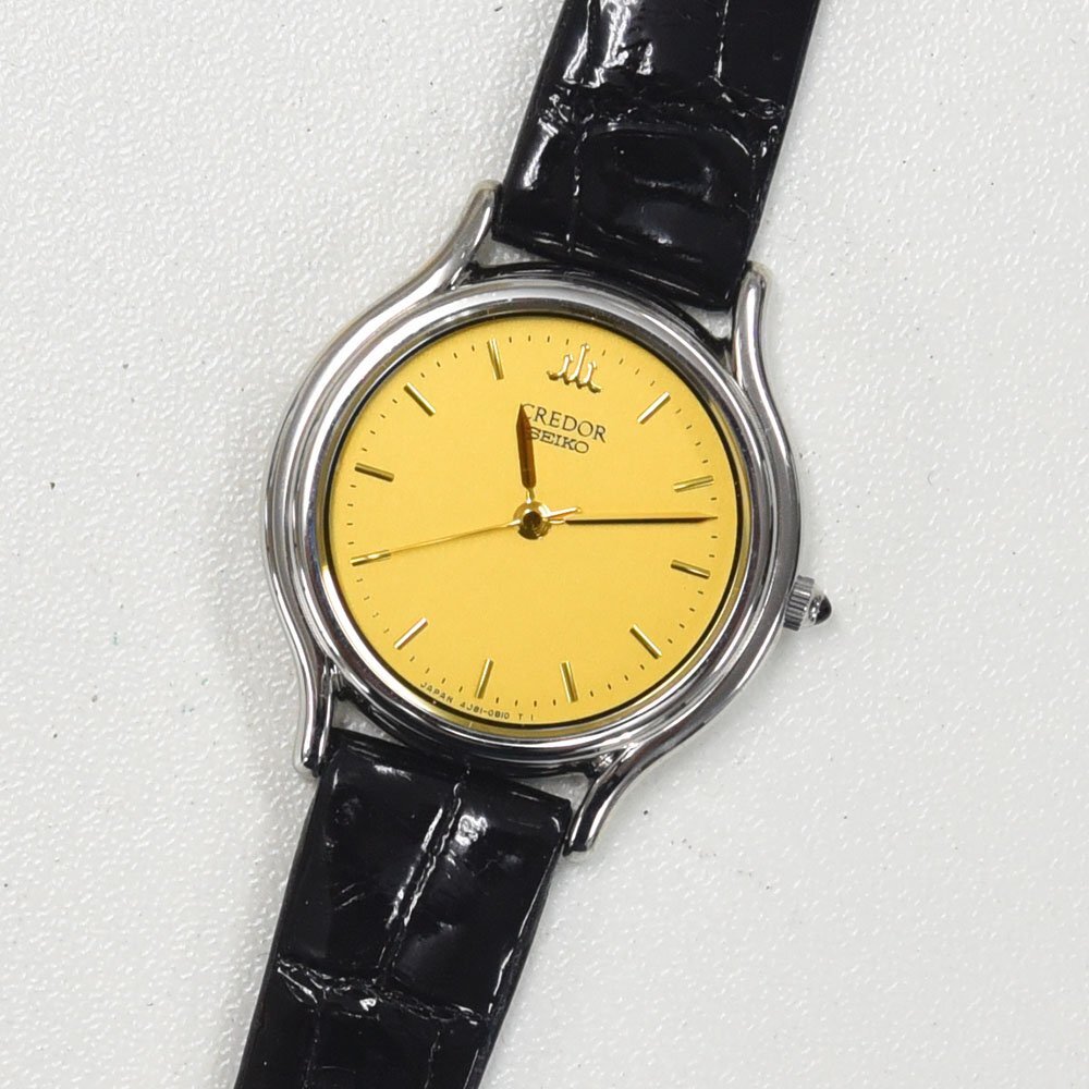 1円 可動品 腕時計 セイコー SEIKO クレドール 4J81-0A40 クォーツ レディース SS 同梱不可_画像1