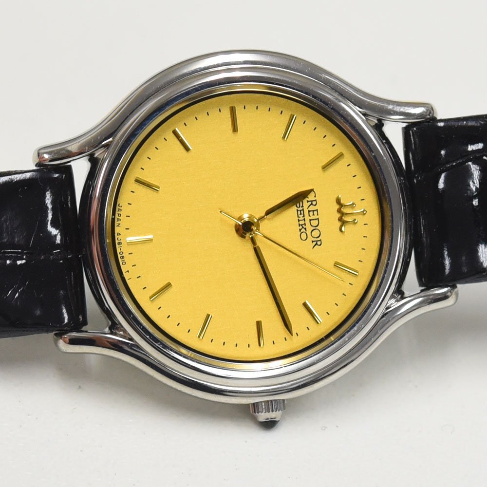 1円 可動品 腕時計 セイコー SEIKO クレドール 4J81-0A40 クォーツ レディース SS 同梱不可_画像3