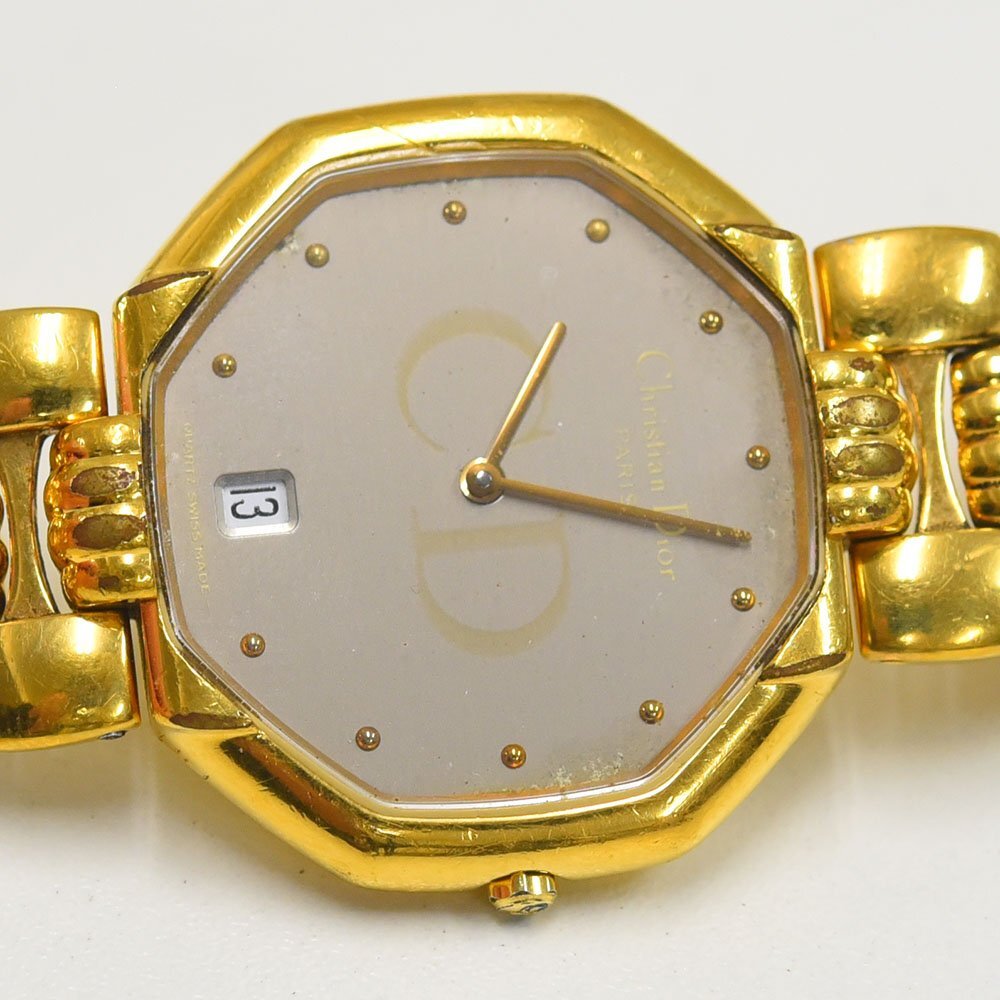 1 иен передвижной товар наручные часы Christian Dior Dior D45-154 кварц мужской включение в покупку не возможно 