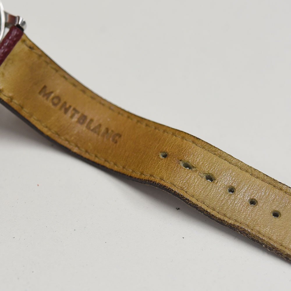 1円 可動品 腕時計 モンブラン MONTBLANC マイスターシュティック 7020 クォーツ メンズ SS 同梱不可_画像9