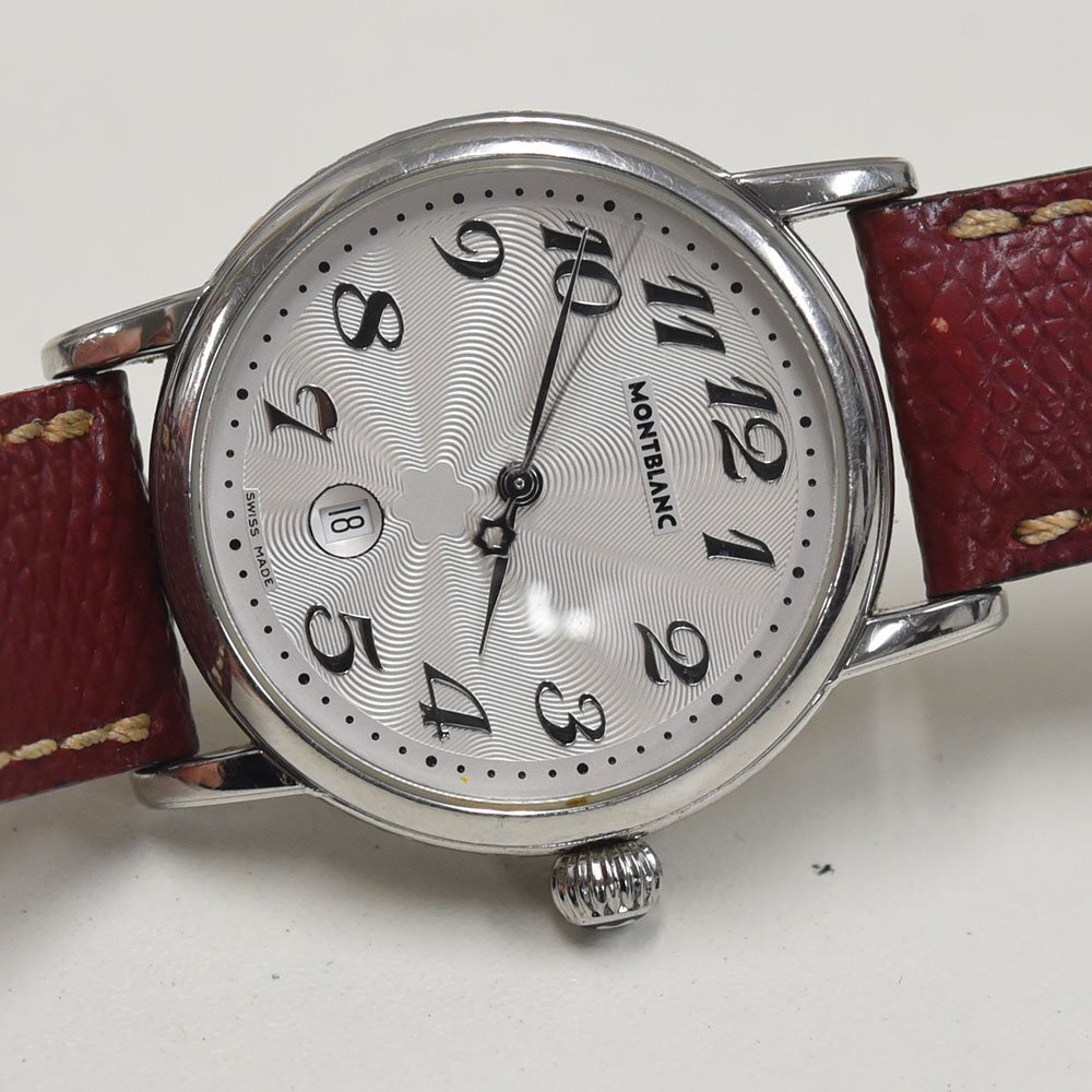 1円 可動品 腕時計 モンブラン MONTBLANC マイスターシュティック 7020 クォーツ メンズ SS 同梱不可_画像3