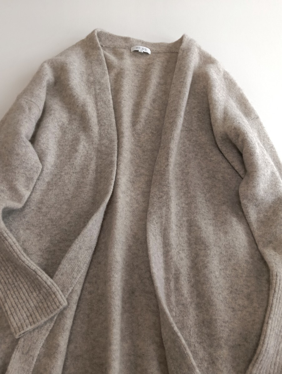 プラステ　PLST 　ウール×ヤク　ブレンド　カーディガン　size M　ベージュ　　　　秋の羽織りもの♪_画像4