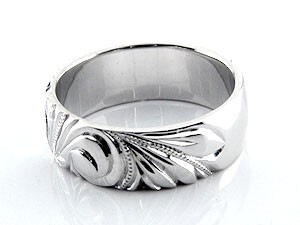 ハワイアンジュエリー メンズ ハワイアンリング 指輪 リング 幅広指輪 シルバーリング シルバー925 地金リング sv925 ストレート_画像2