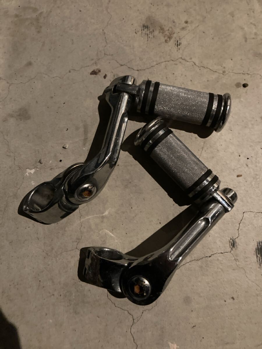 ハイウェイペグ　ハーレー　ツーリング　ソフテイル メッキ　ロードグライド　ストリートグライド　ウルトラ_画像1