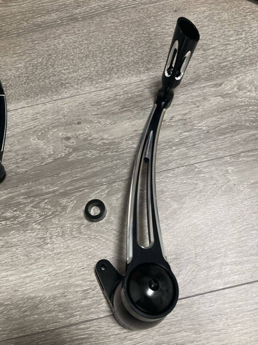 即納　送料込み フロアボード フルセット　パッセンジャー　ハーレー　ツーリング　ソフテイル フットペグ　シフター　ブレーキ　ブラック1_画像5