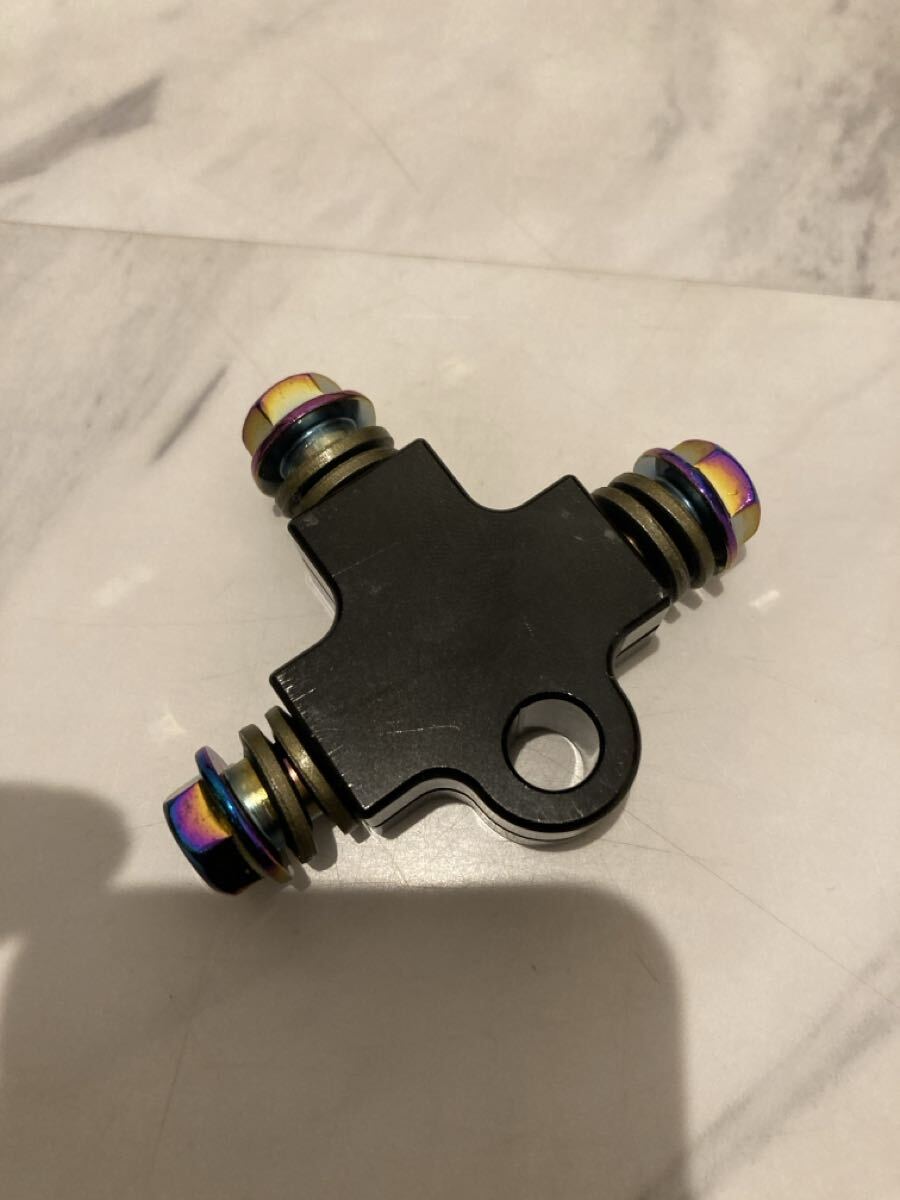 T字 ブレーキホース ジョイント セット 3WAYバイク ブレーキ分配 分岐_画像2