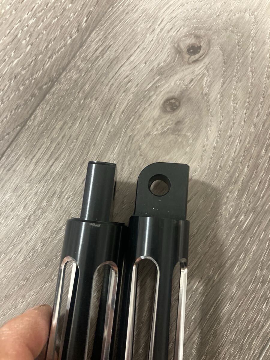 ハーレー フットペグ パッセンジャー ツーリング ソフテイル ダイナスポーツスター メッキ ブラック_画像3