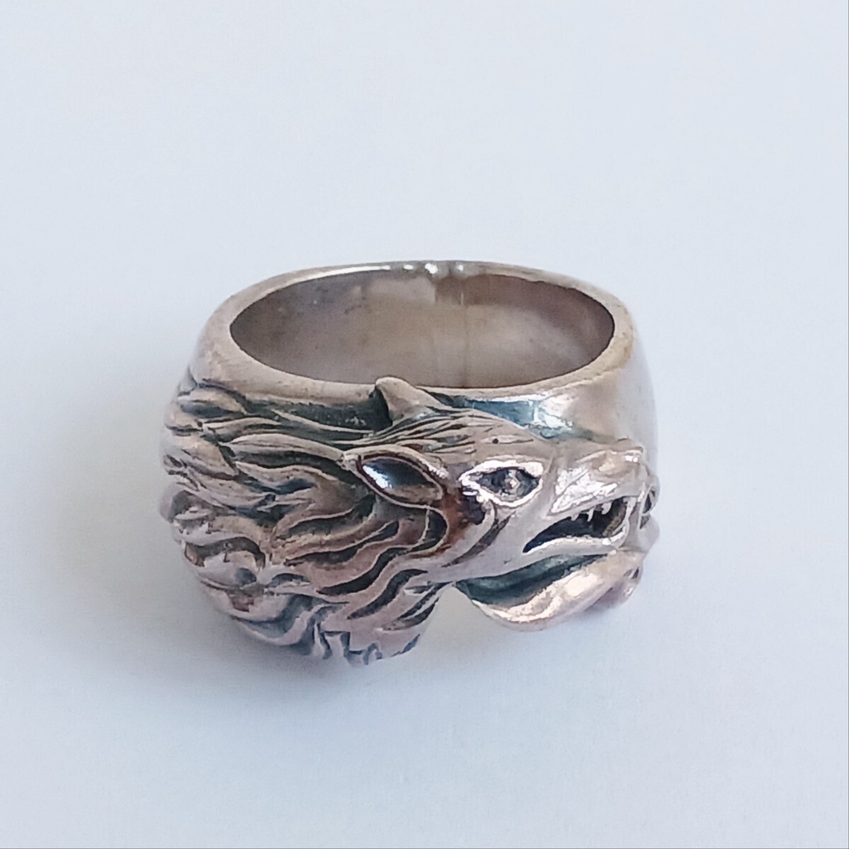 リング３点セットとポーチ１点　 ウルフマン B.R.S かすう工房　シルバーリング_画像3