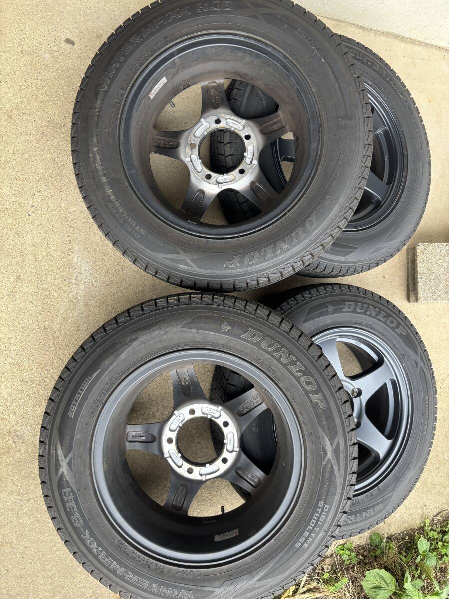 175/80R16 16インチ 4本 スタッドレスタイヤ ホイール ナット付 ウィンターマックス ジムニー JB64 2023年製タイヤ_画像2