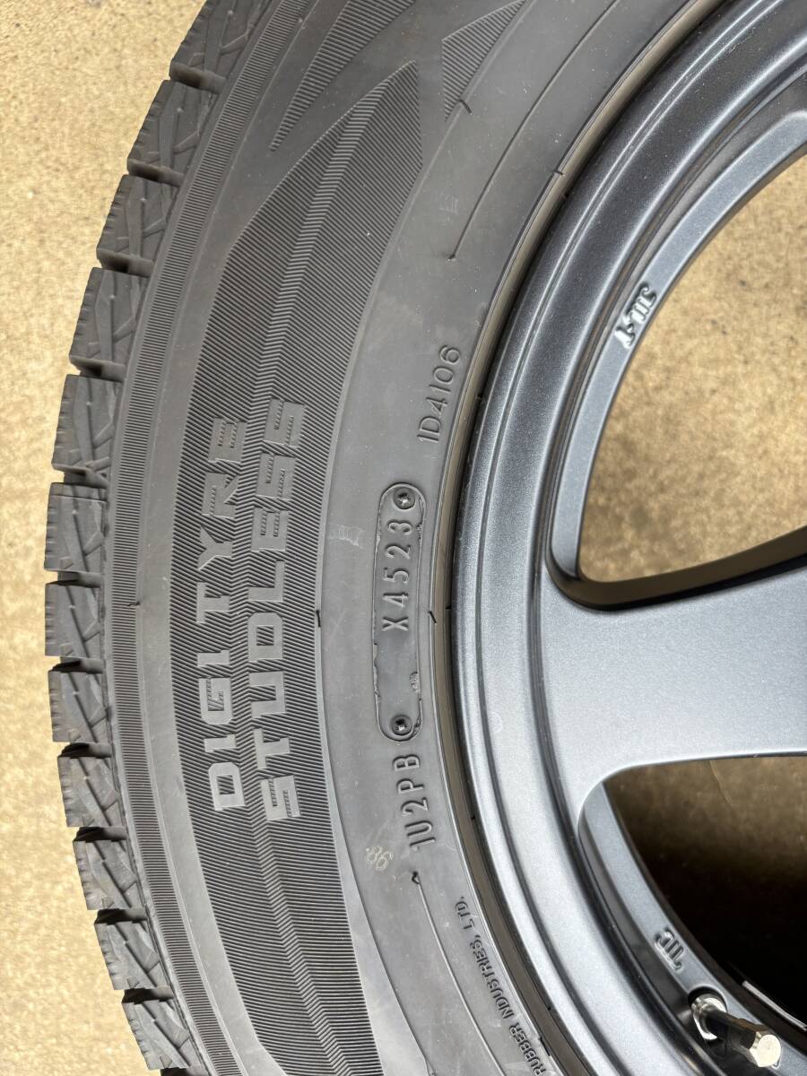 175/80R16 16インチ 4本 スタッドレスタイヤ ホイール ナット付 ウィンターマックス ジムニー JB64 2023年製タイヤ_画像4