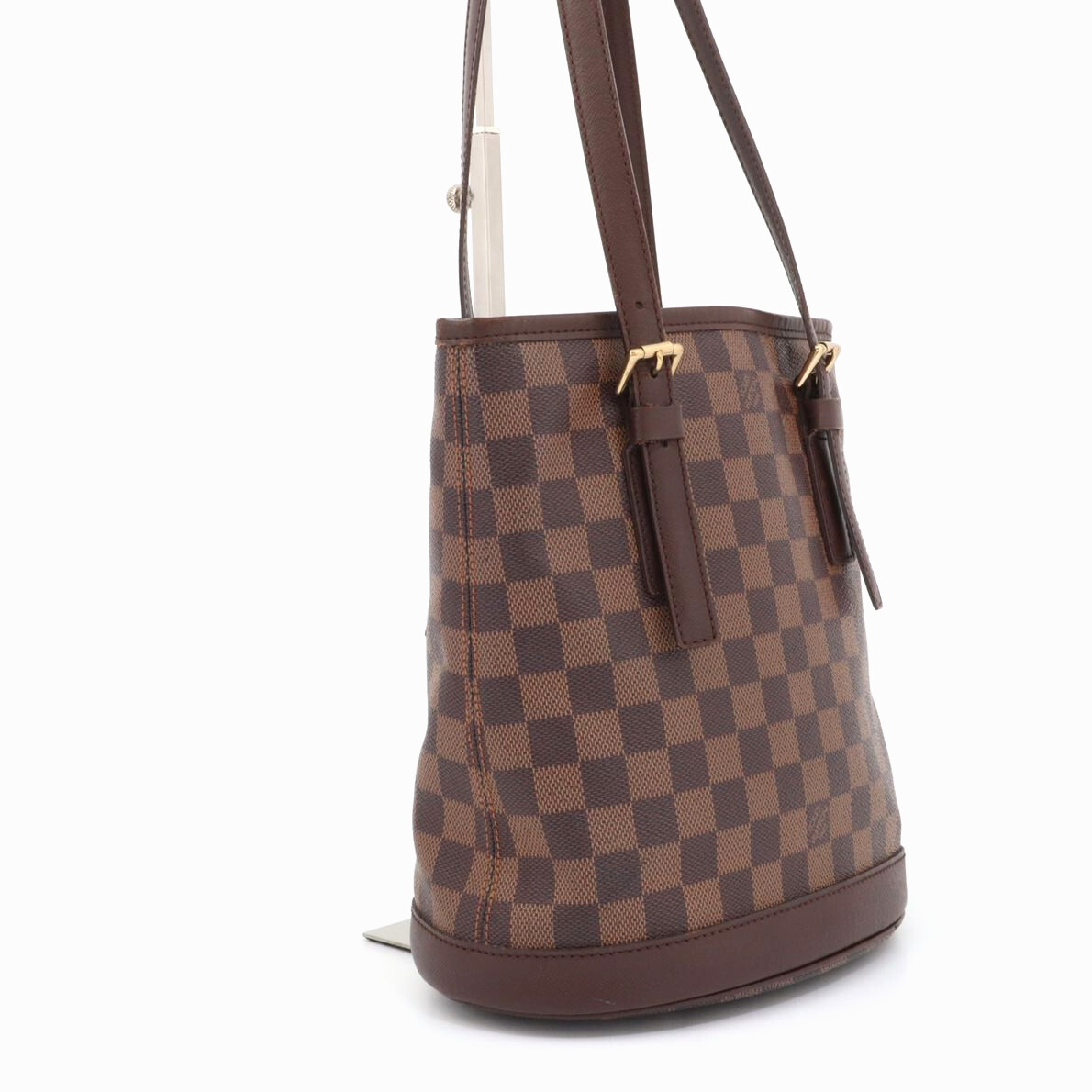 ルイヴィトン LOUIS VUITTON ダミエ マレ ショルダーバッグ トートバッグ バケット 肩掛け ブラウン エベヌ レディース レザー N42240_画像4