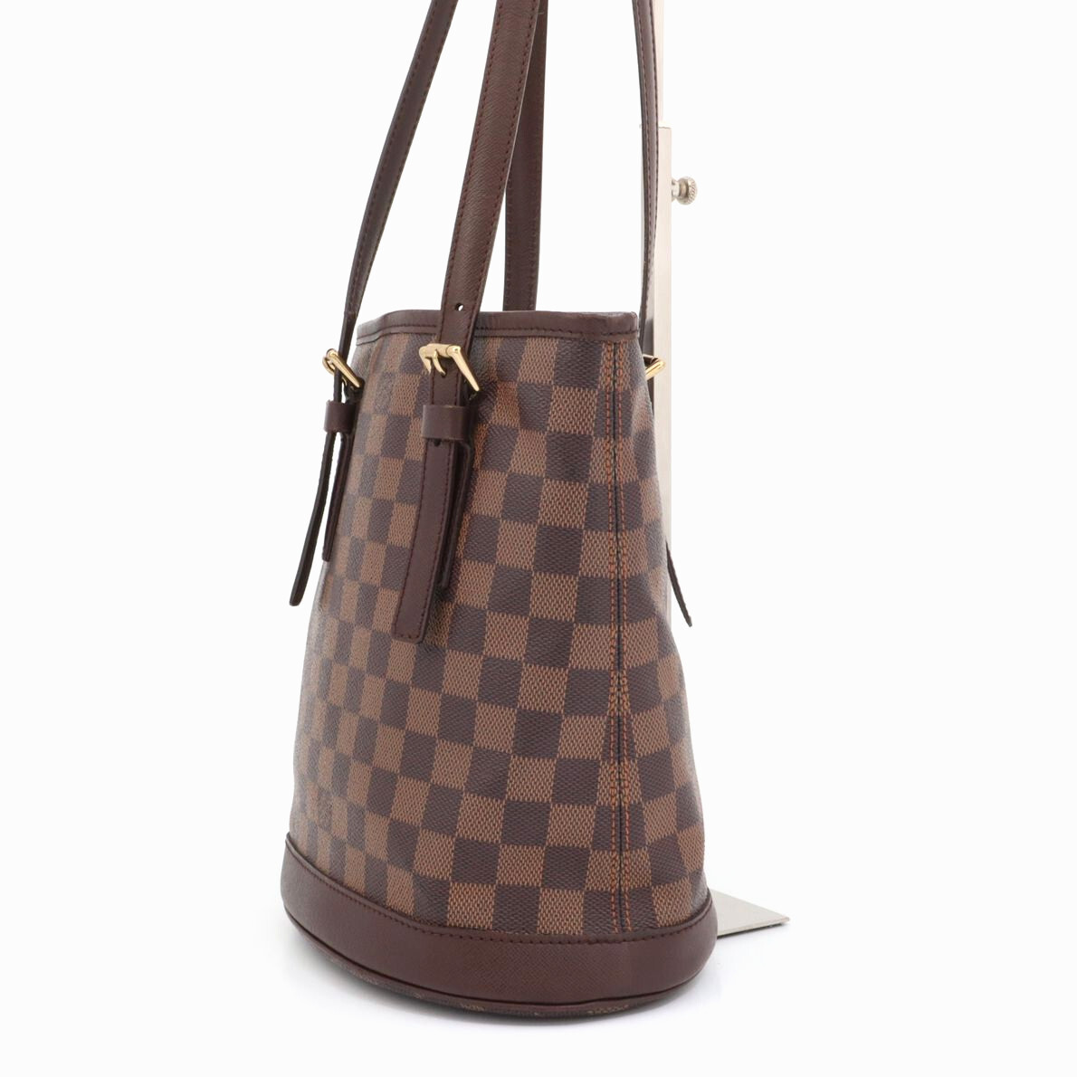 ルイヴィトン LOUIS VUITTON ダミエ マレ ショルダーバッグ トートバッグ バケット 肩掛け ブラウン エベヌ レディース レザー N42240_画像5