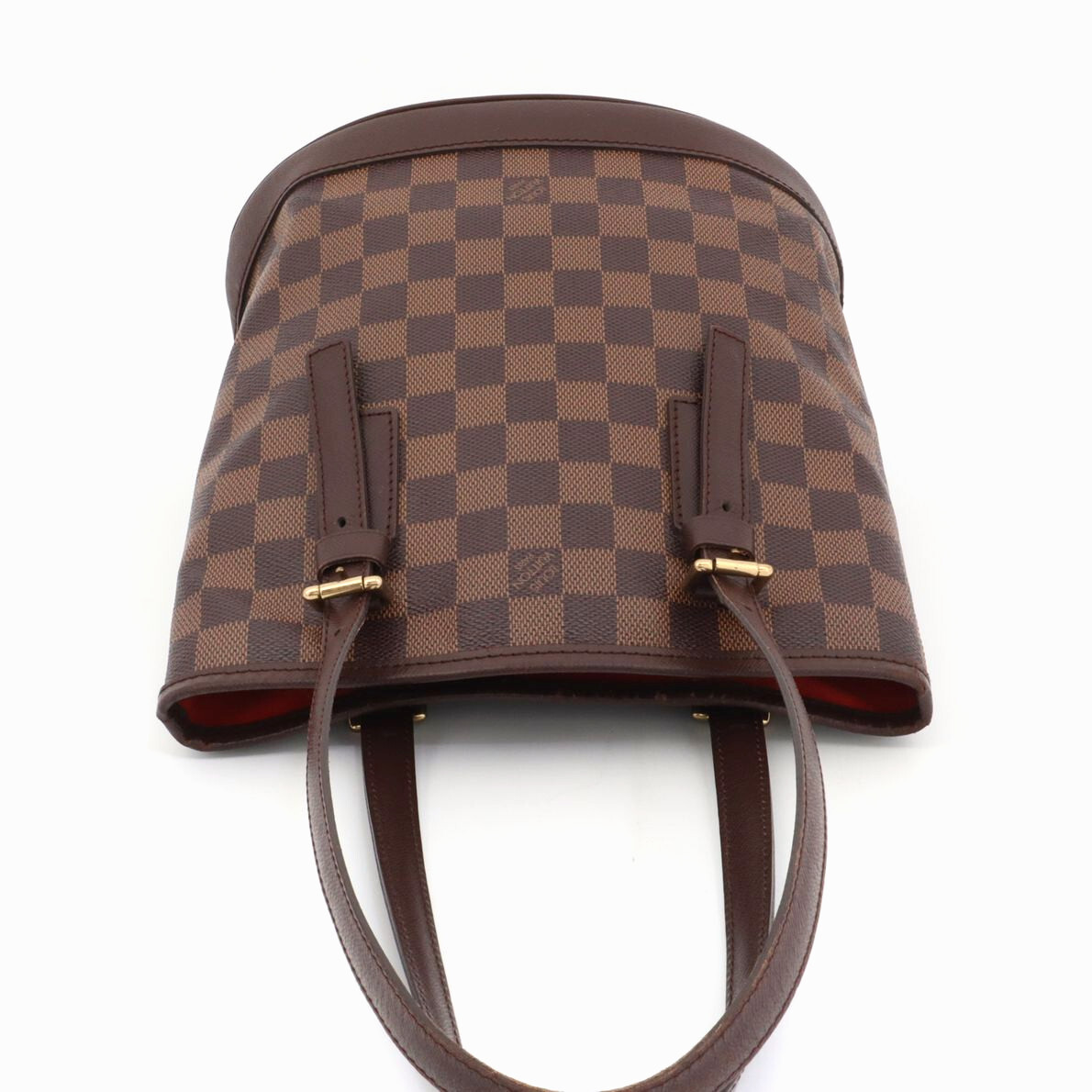 ルイヴィトン LOUIS VUITTON ダミエ マレ ショルダーバッグ トートバッグ バケット 肩掛け ブラウン エベヌ レディース レザー N42240_画像6