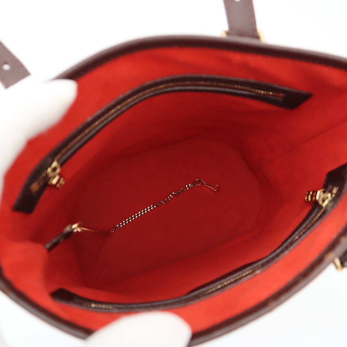 ルイヴィトン LOUIS VUITTON ダミエ マレ ショルダーバッグ トートバッグ バケット 肩掛け ブラウン エベヌ レディース レザー N42240_画像10