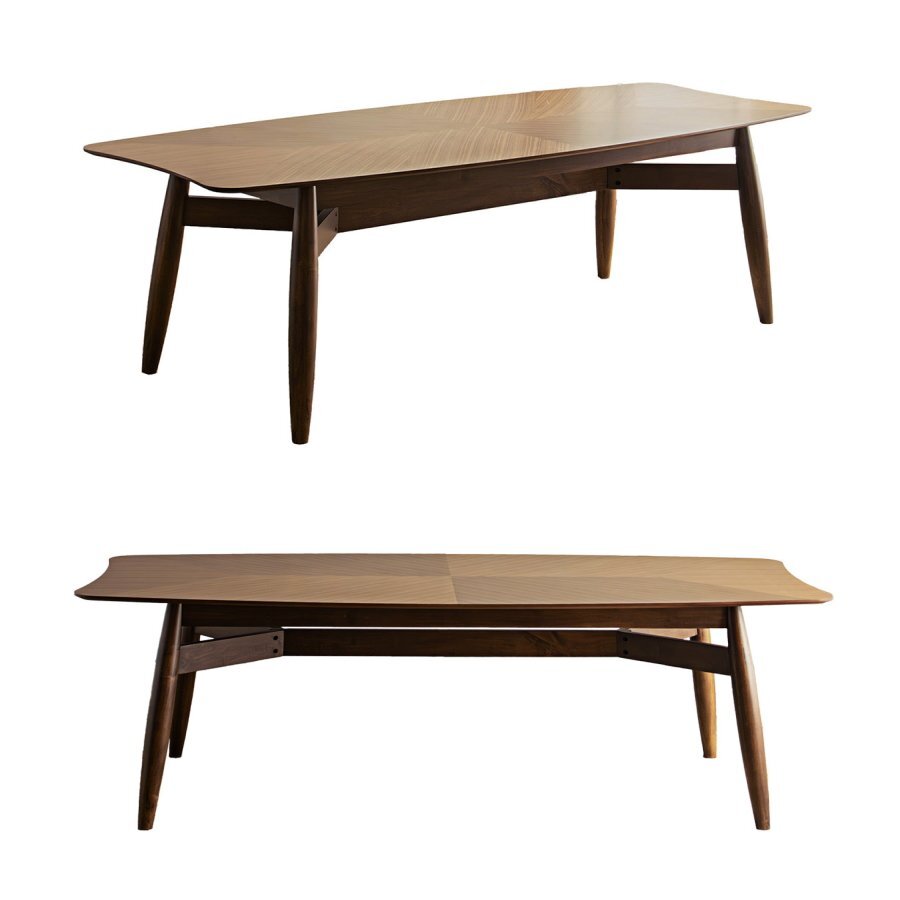  обеденный стол обеденный стол стол ширина 240cm 6 человек для 8 человек для грецкий орех модный большой из дерева офис бесплатная доставка ( часть исключая ) новый товар не использовался C51G2