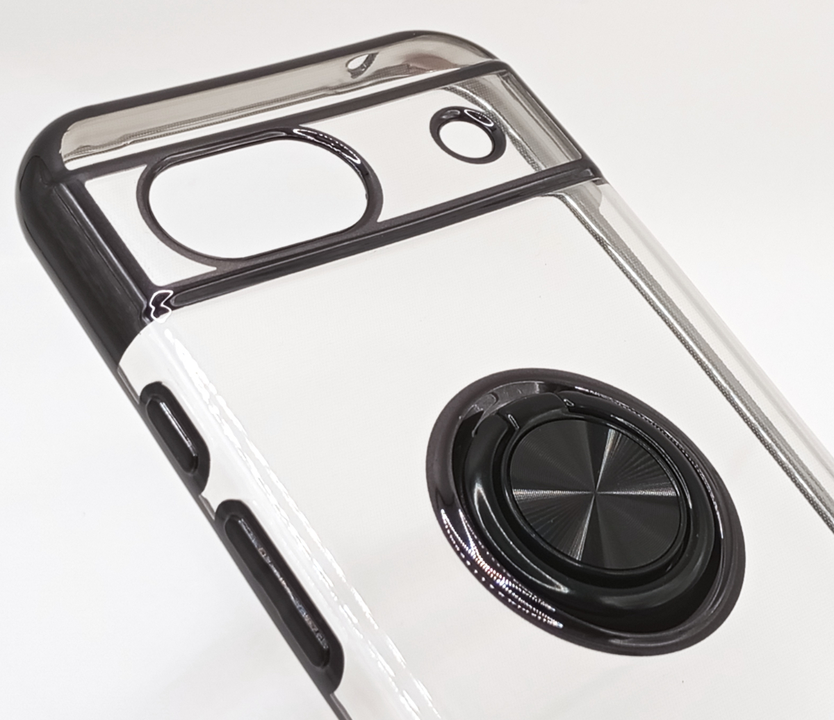 Pixel 8a スケルトン リング スマホケース ブラック(ゆうパケ)_画像2