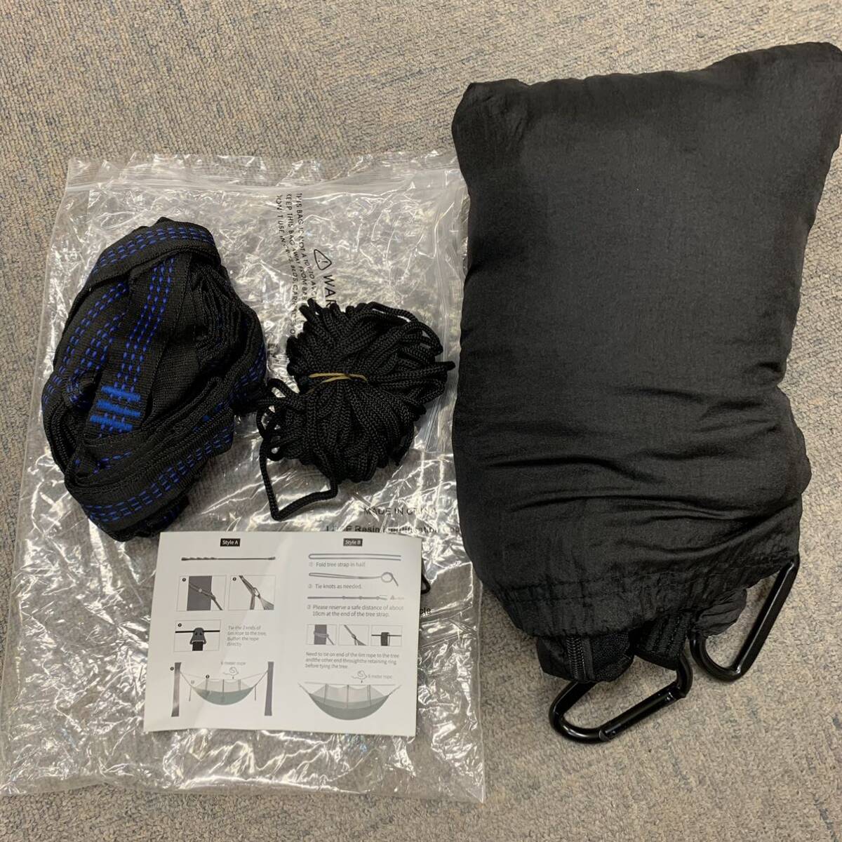 [ новый товар не использовался ] гамак противомоскитная сетка есть все часть комплект противомоскитная сетка в одном корпусе черный BLACK