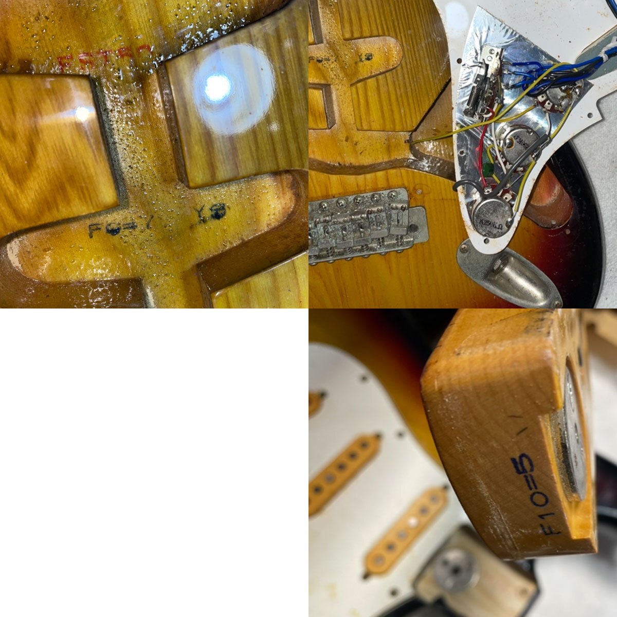 Fernandes 石ロゴ 1977-1981 ストラトタイプ 3本ボルト FST-50 FST50 フェルナンデス エレキギター_画像10
