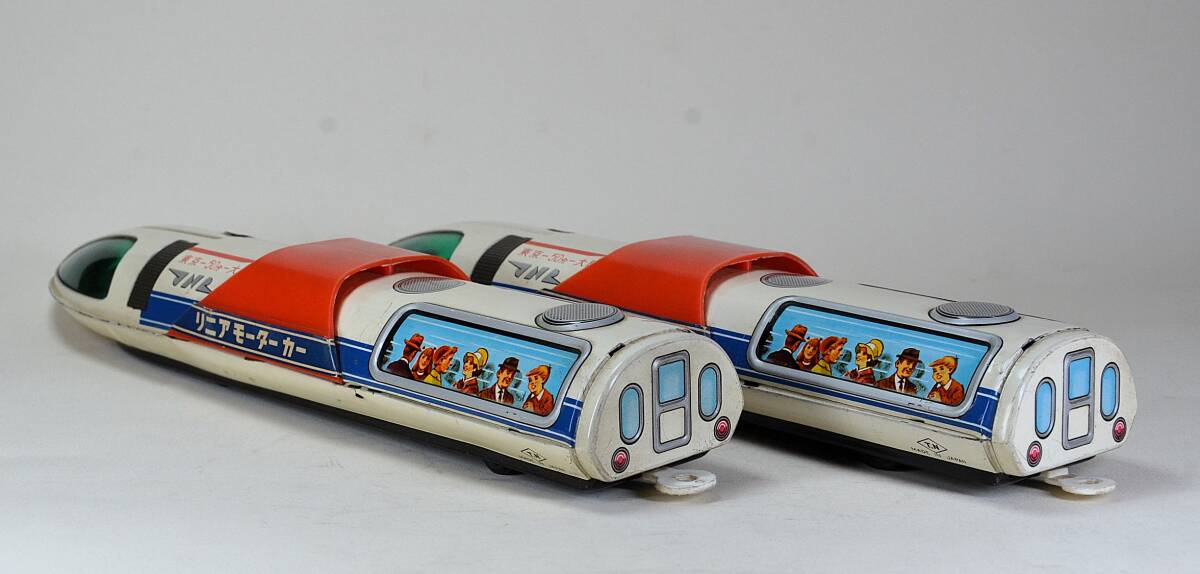 1970年代 野村トーイ JNR リニアモーターカー 東京～大阪５０分 ビンテージ 昭和レトロ　全長３５センチ×２両セット　希少_画像8