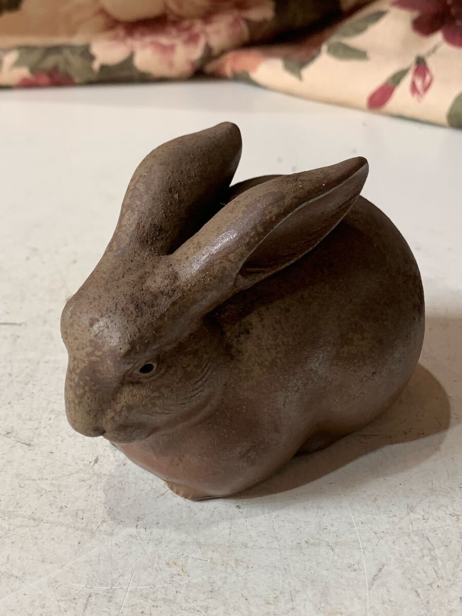 備前焼 兎 陶弘_画像1