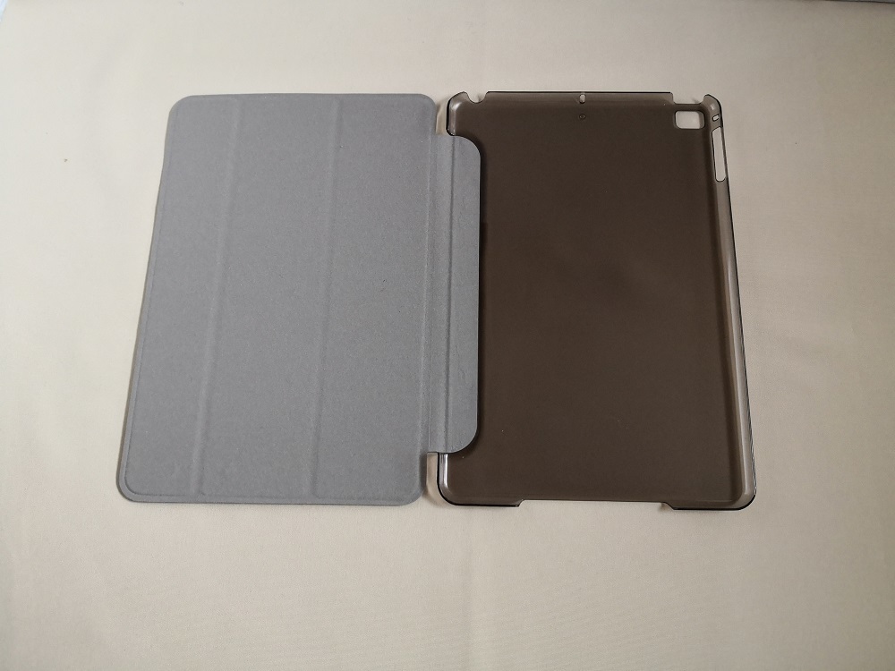 (薄型 軽量) iPad min5/mini4 共用 ブラック レザー スマートケース _画像6