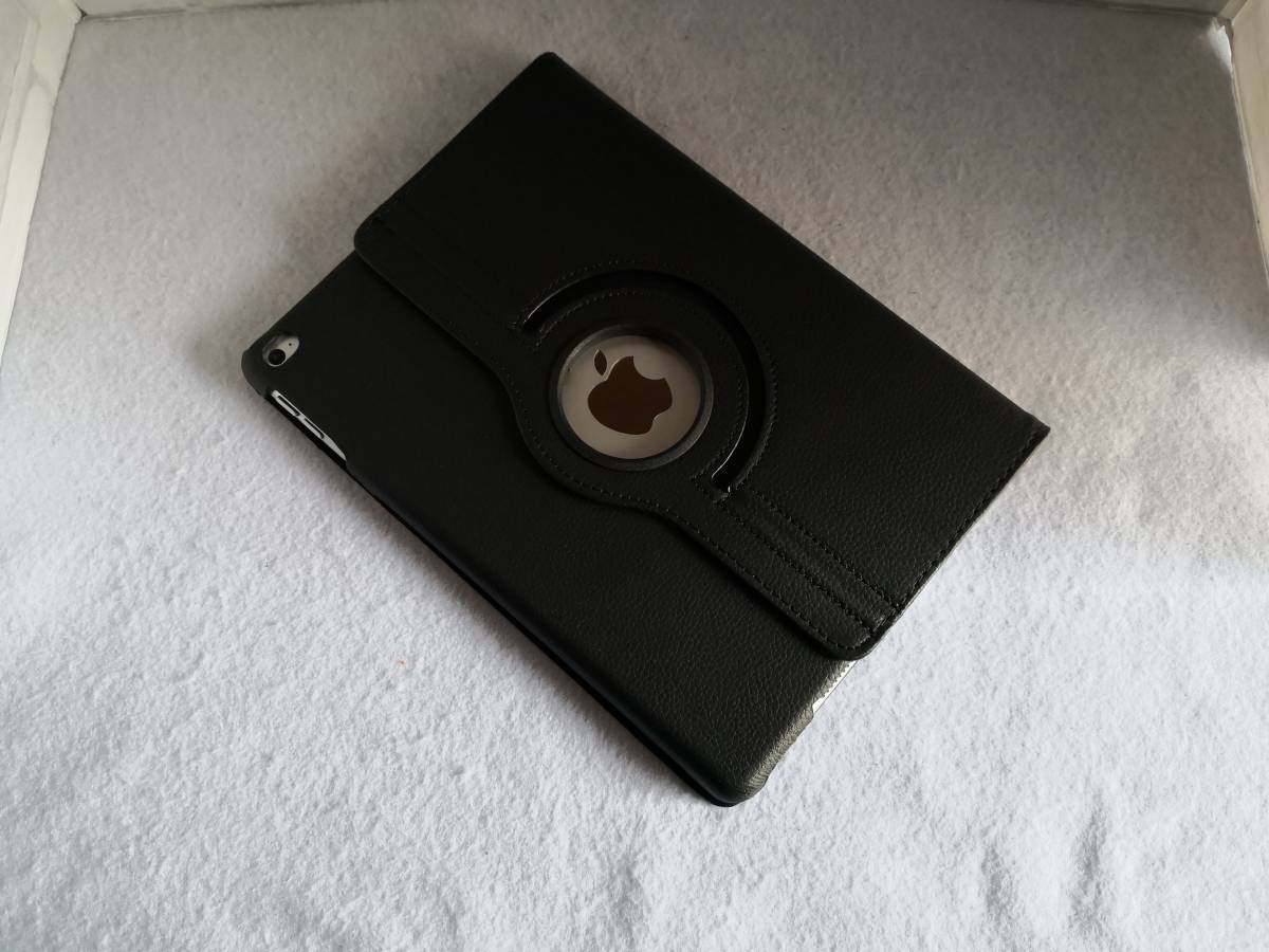 iPad 6世代/5世代/Air/Air2 共用 ブラック レザーケース 360度回転機能 3段スタンド機能 自動スリープ機能付き _画像7