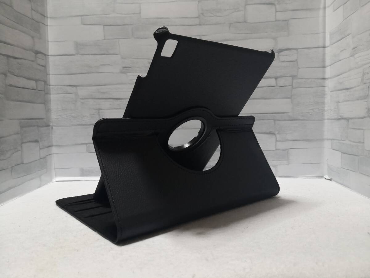 iPad Pro(9.7インチ)専用 ブラック レザーケース 360度回転機能 ３段スタンド機能 自動スリープ機能付き _画像6