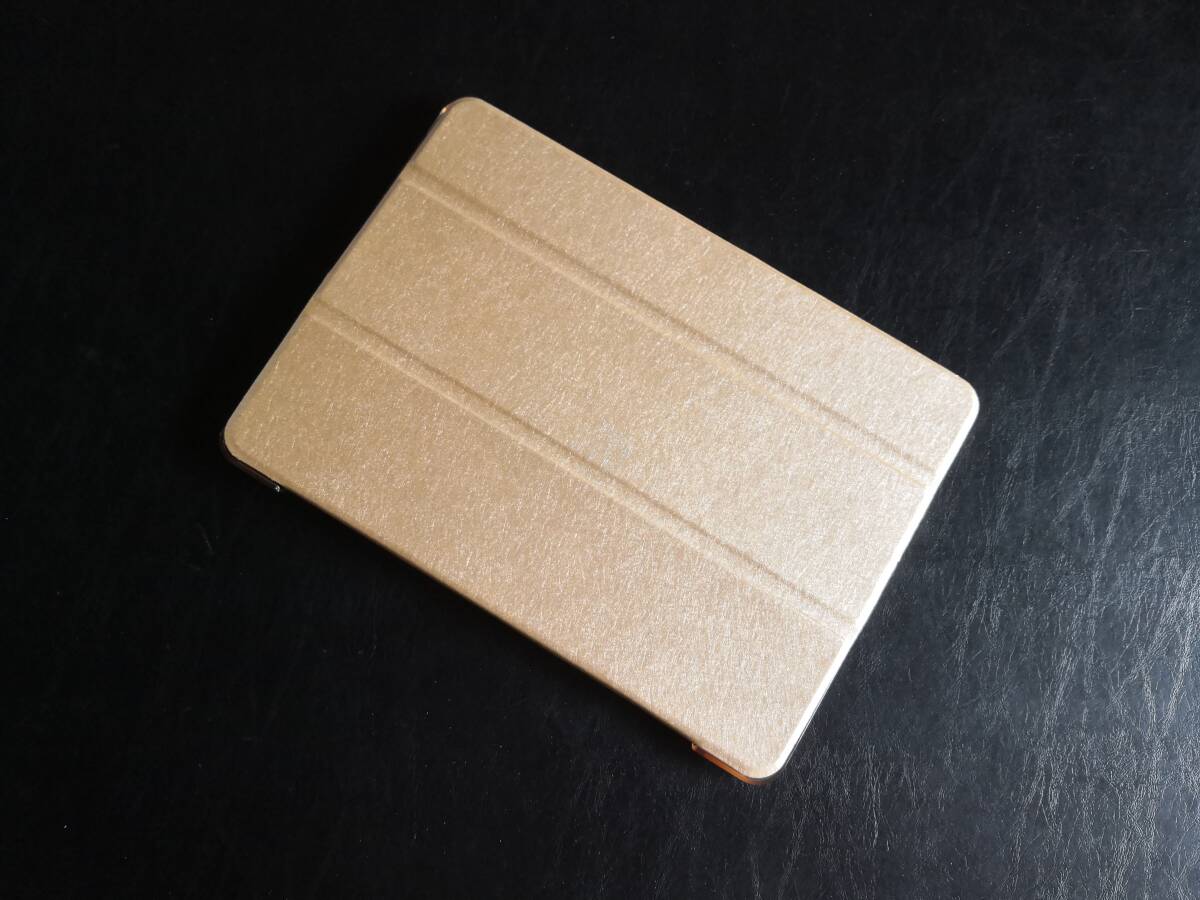 薄型軽量 iPad 6世代/5世代/Air/Air2 ゴールド スマートケース_画像1