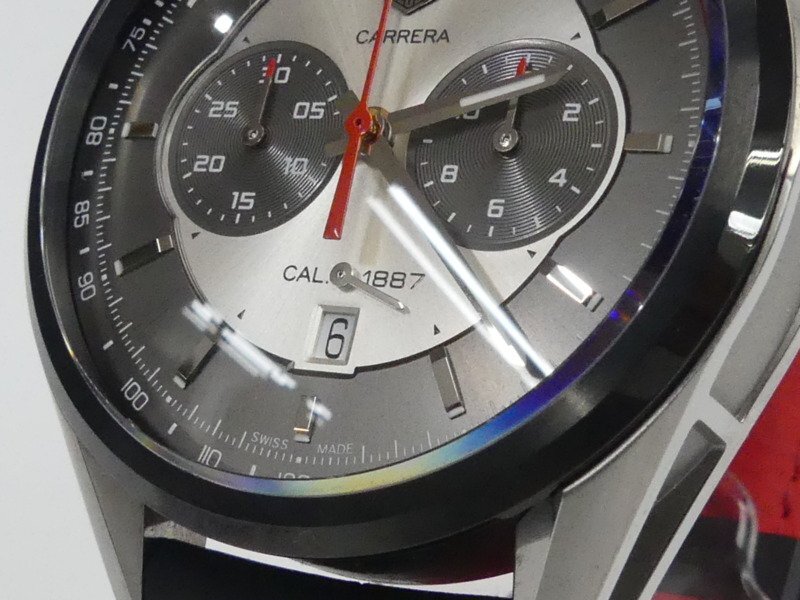 x817 美品 タグホイヤー カレラ 1887 ジャックホイヤー CAR2C11-0 腕時計 デイト カレラ生誕50周年記念 自動巻き 箱/書類付き 動作品_画像4