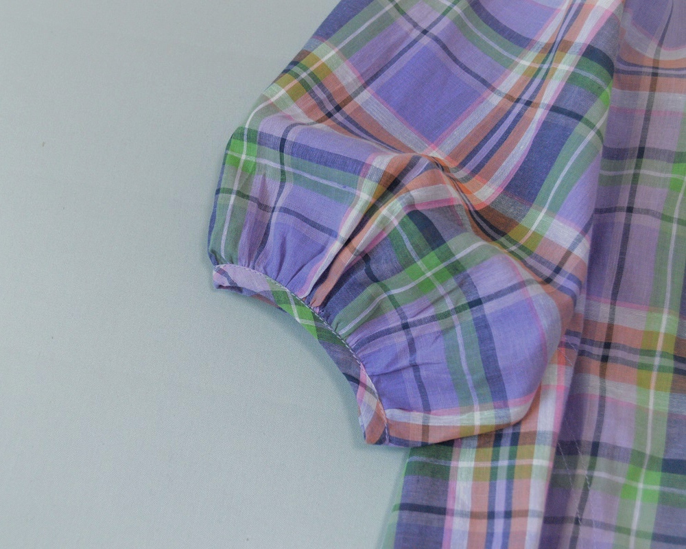 コットン100％ポケット付きシンプルなチェック大人可愛いワンピース♪_画像4