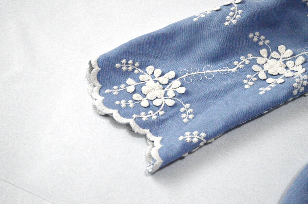 【L】総刺繍シンプルな大人可愛いトップス♪_画像4