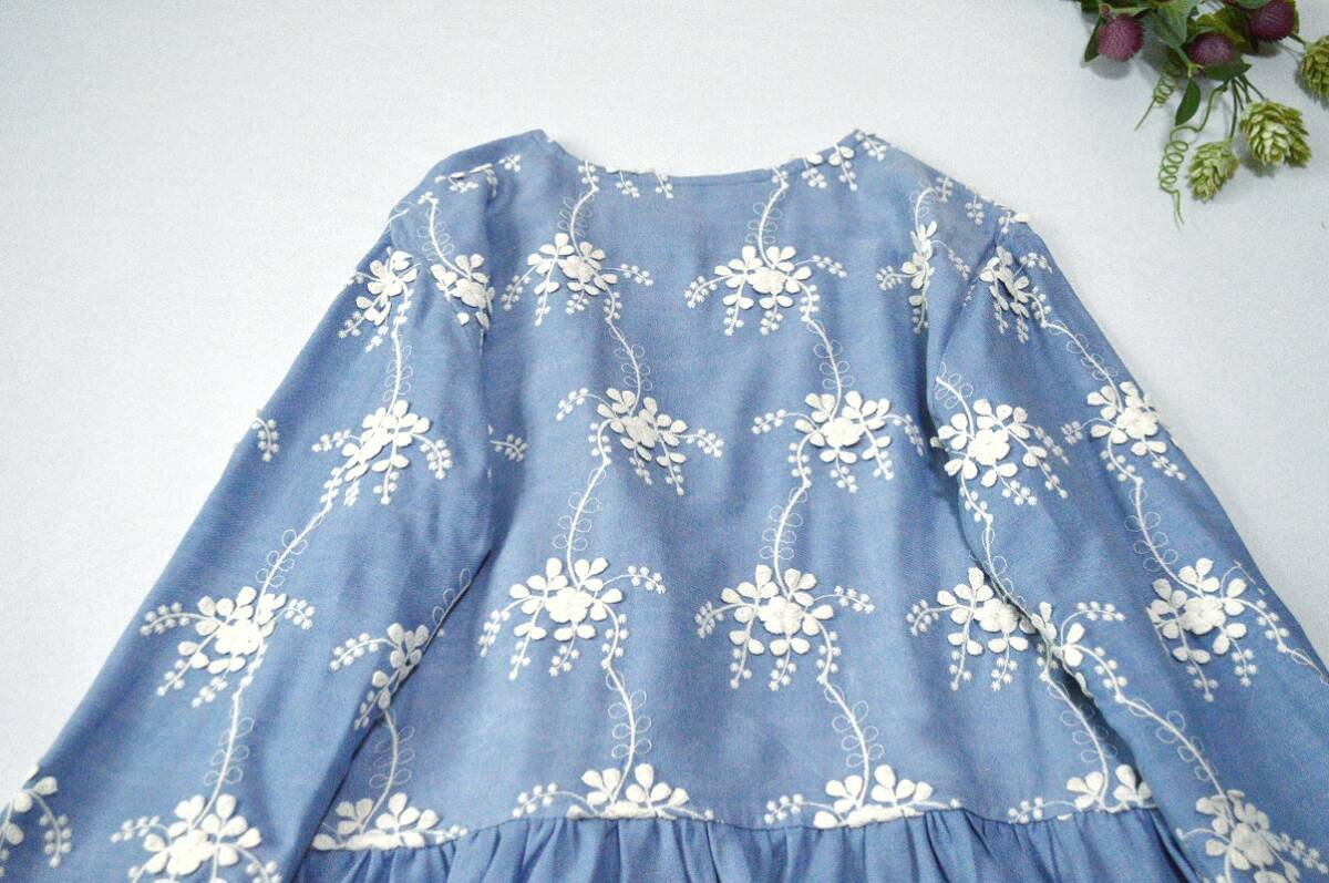 【L】総刺繍シンプルな大人可愛いトップス♪_画像6