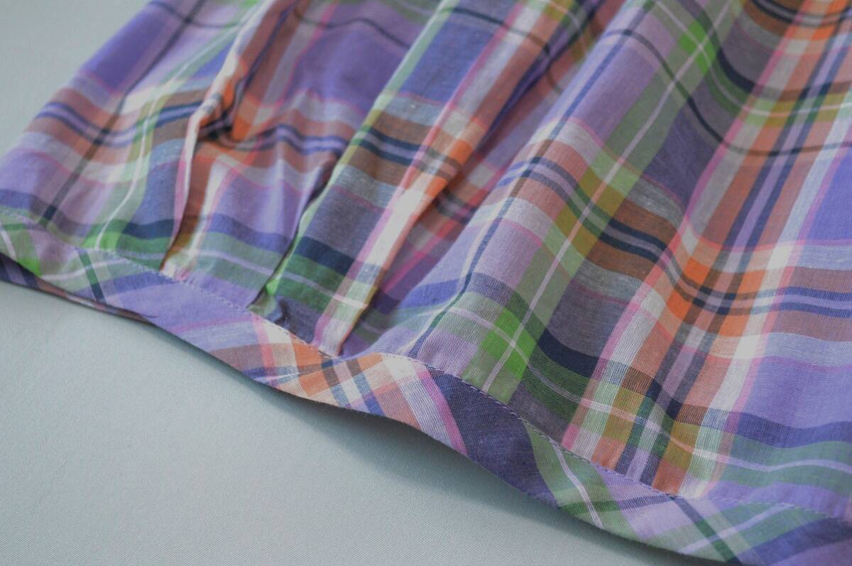 コットン100％ポケット付きシンプルなチェック大人可愛いワンピース♪_画像6