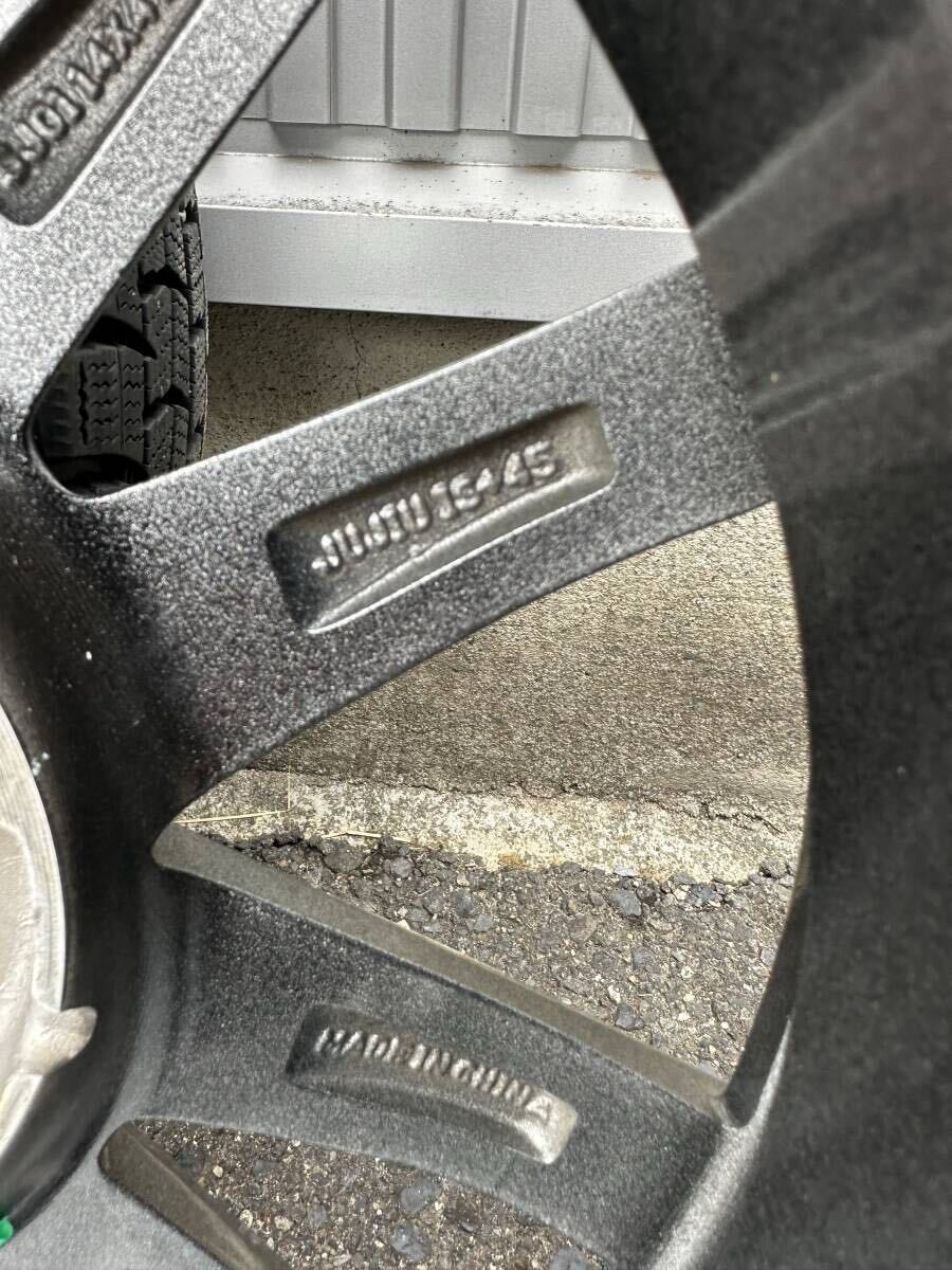 バリ山 スタッドレスタイヤホイールセット DUNLOP ウインターマックス WM01 155/65R14 ホイールSEIN(共豊)PCD100 4穴インセット45_画像9