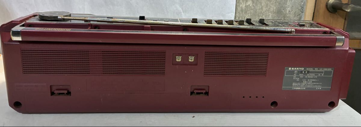 ☆ 昭和 レトロ　希少 SANYO U4-W80 ラジカセ _画像5