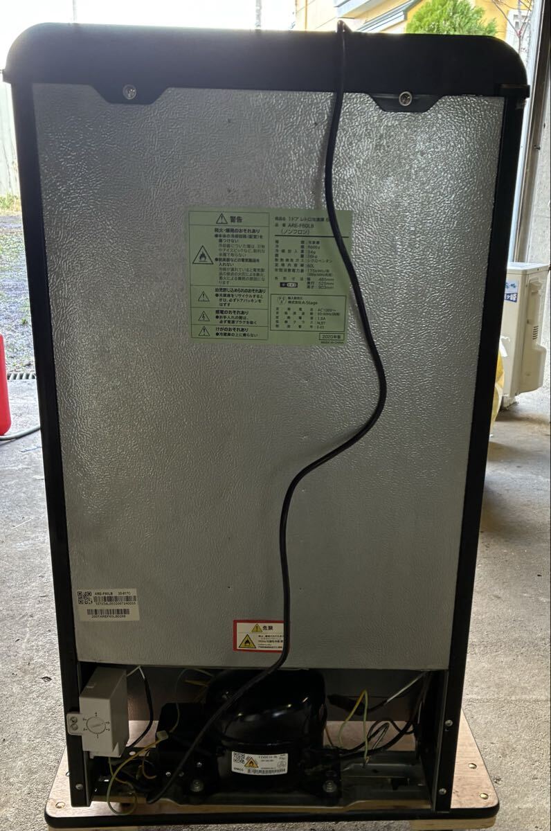 * 1 дверь морозилка 60L 2020 год производства Showa Retro чувство Grand-Line ARE-F60LB Sapporo город запад район .. самовывоз приветствуется 