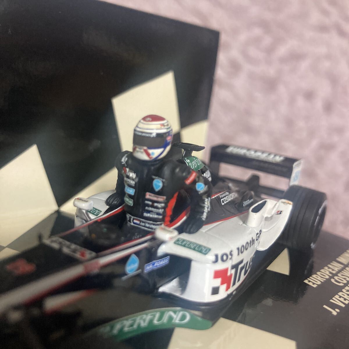 PMA 1/43 ミナルディ PS03 J.フェルスタッペン 100戦記念 コスワース 2003 ミニチャンプス MINARDI VERSTAPPEN ヨーロピアン 限定 F1_画像2