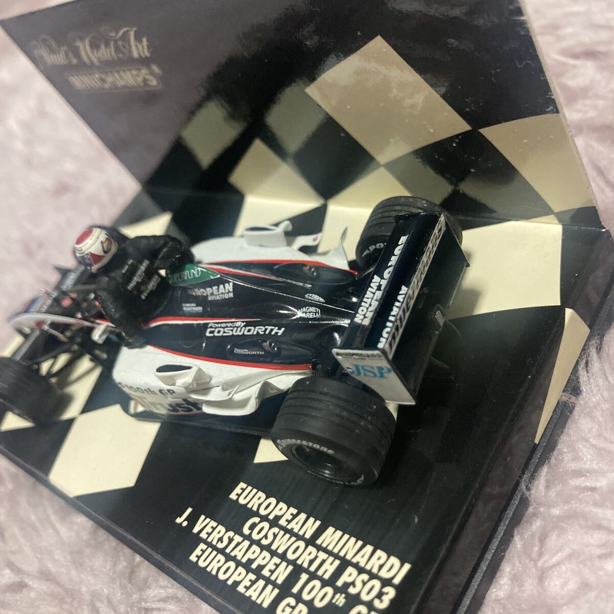 PMA 1/43 ミナルディ PS03 J.フェルスタッペン 100戦記念 コスワース 2003 ミニチャンプス MINARDI VERSTAPPEN ヨーロピアン 限定 F1_画像5