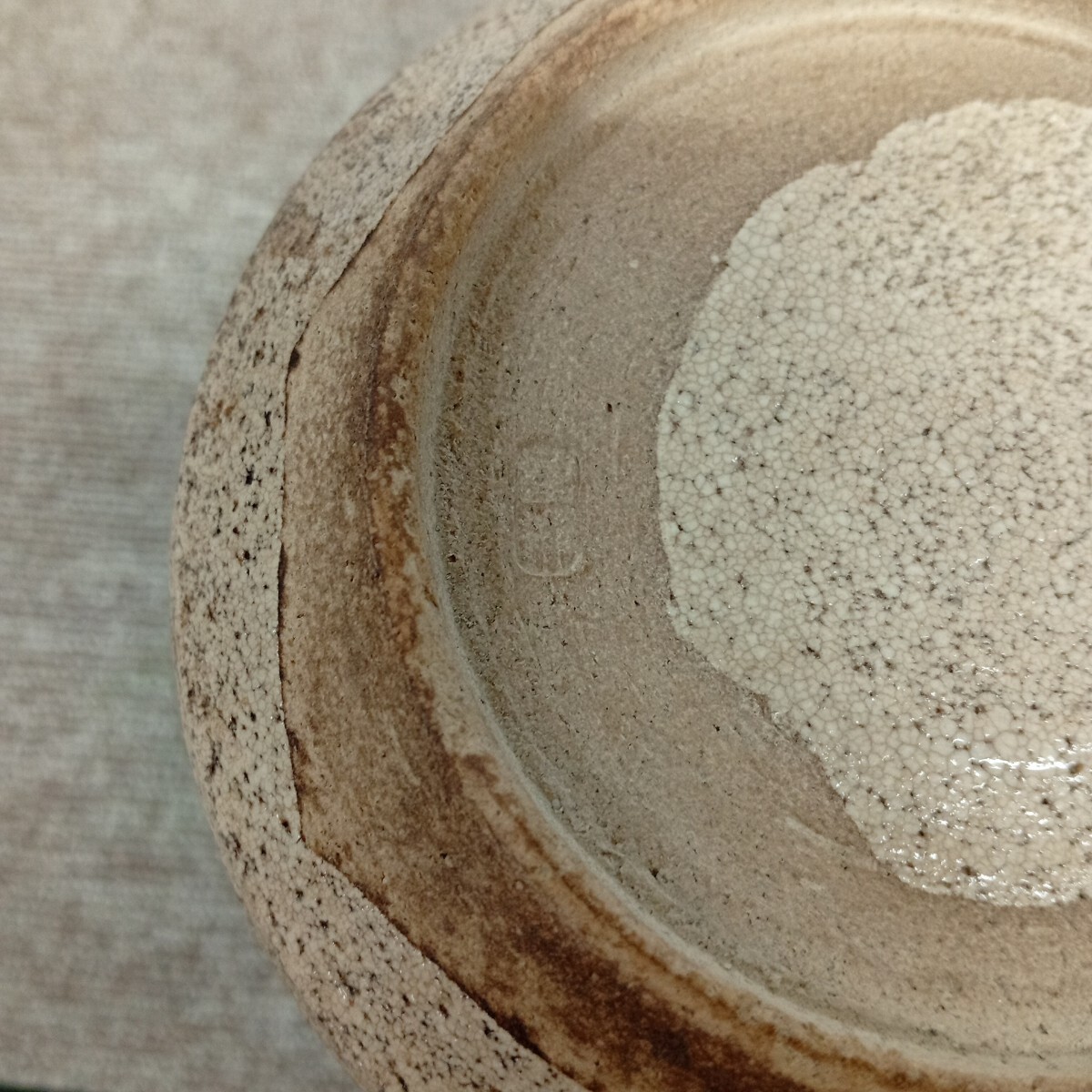 usB-882 水指 織部焼？ 茶器 茶道具 骨董 詳細不明 現状品_画像7