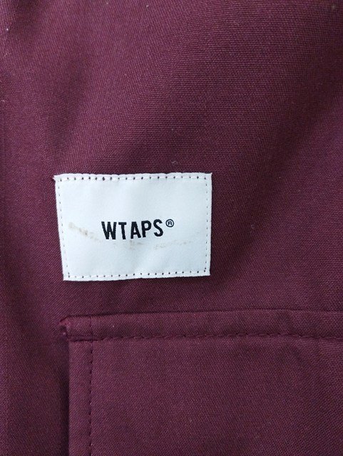 L100b [人気] WTAPS ダブルタップス ロングスリーブ ツイル プロテクト 03 ワインレッド 232WVDT-SHM04 | アウター N_画像6